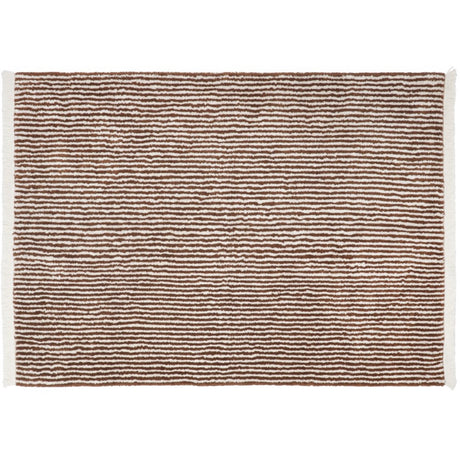KAS Kopenhagen Brow & Nautral Brown Stripes Rug 140X200