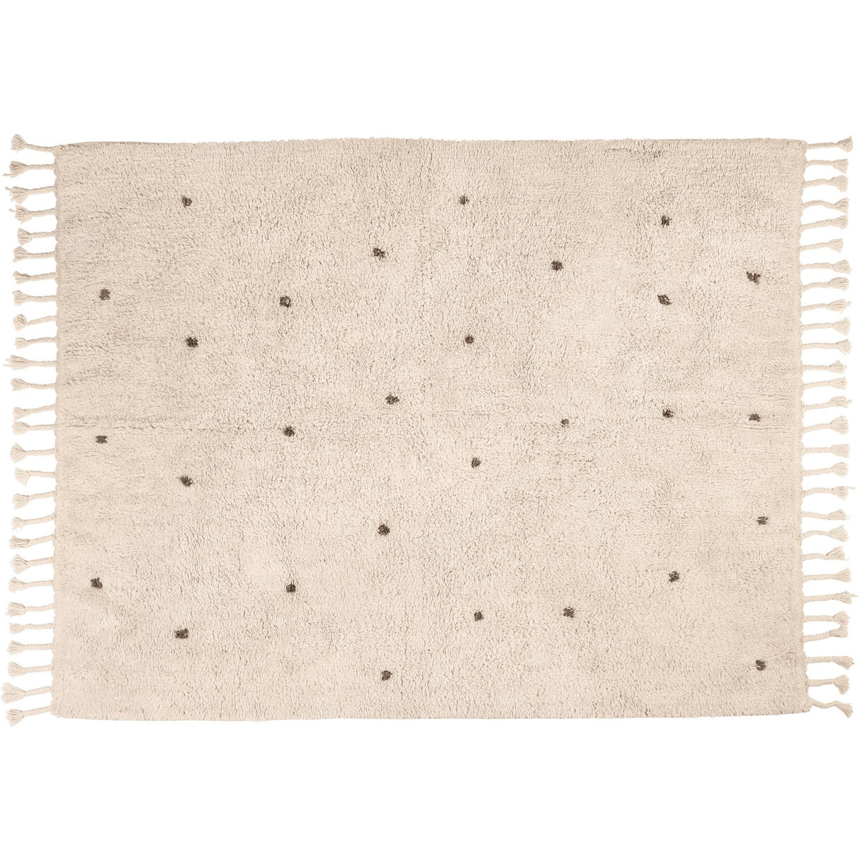 KAS Kopenhagen Natural/Brown Dots Small Rug 140X200
