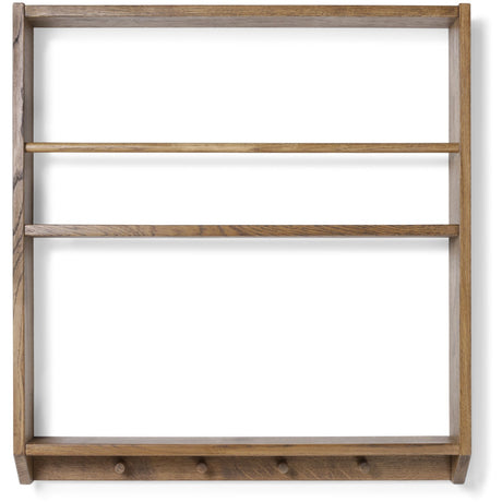 KAS Kopenhagen Smoked Oak Eli Shelves With Hooks