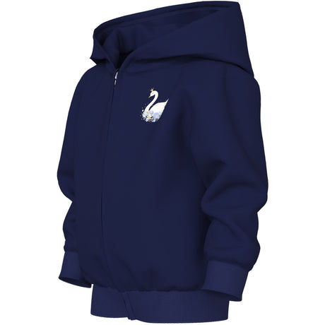 Name It Beacon Blue Princess Swan Nmfvoltana Nreg Sweat Card Wh Bru