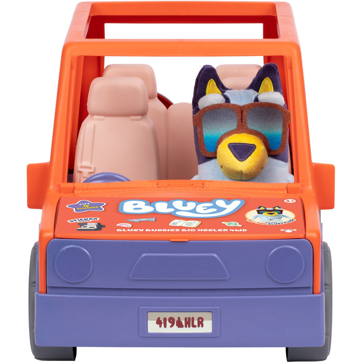 Bluey Big Heeler Car 4WD W/plush