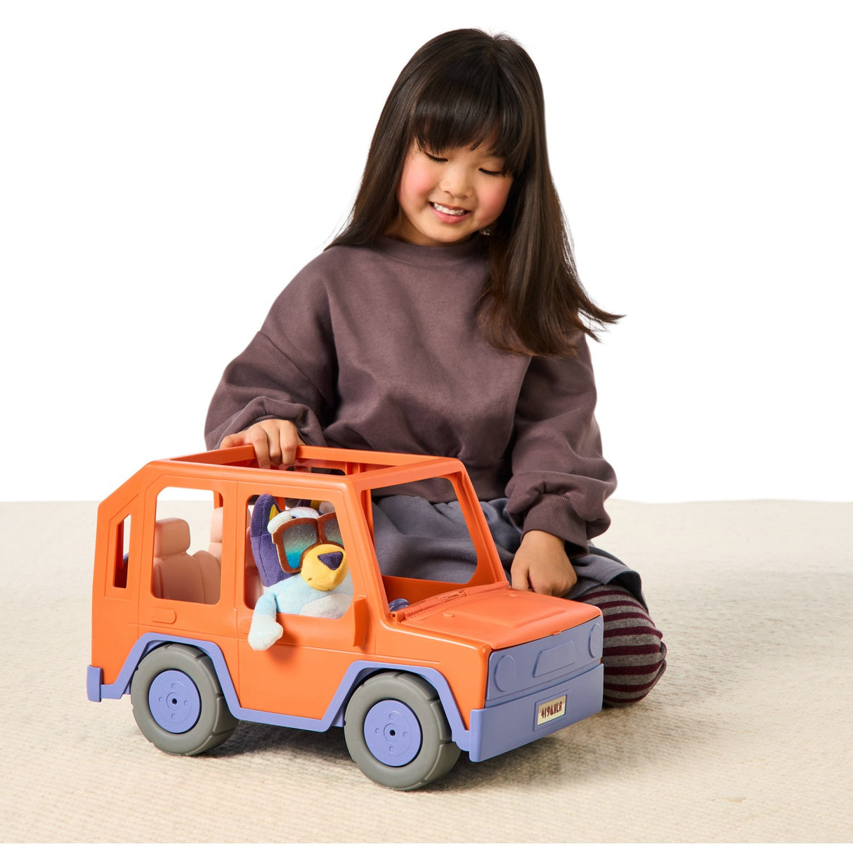 Bluey Big Heeler Car 4WD W/plush
