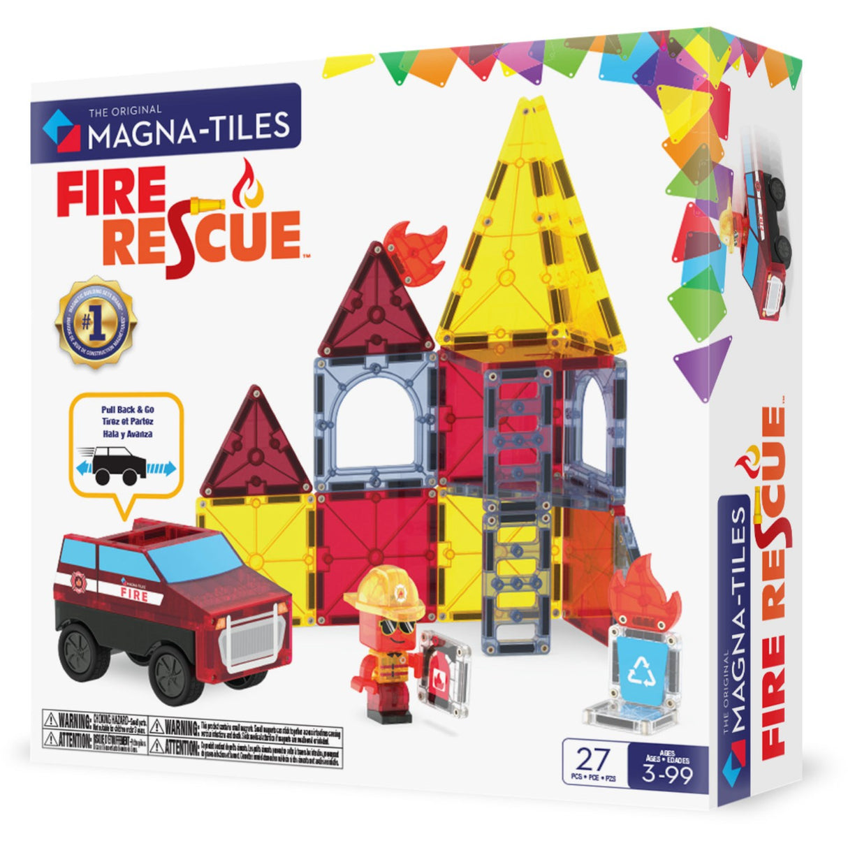 Magna-Tiles® Fire Rescue 27 Pcs
