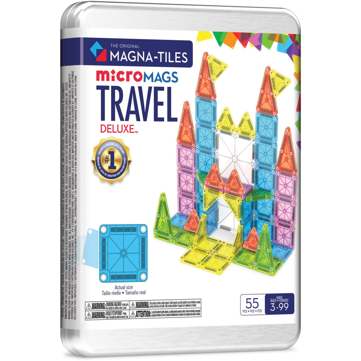 Magna-Tiles® Deluxe Travel Set 55 Pcs(CDU)