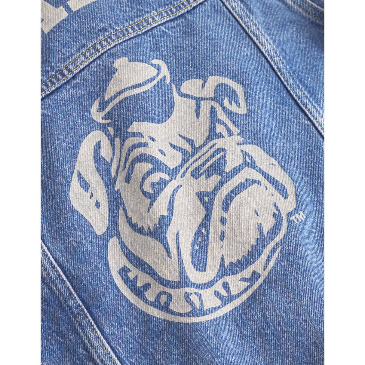 Les Deux Kids Medium Indigo Wash Rally Yale Bulldog Denim Jacket KIDS
