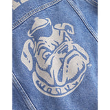 Les Deux Kids Medium Indigo Wash Rally Yale Bulldog Denim Jacket KIDS