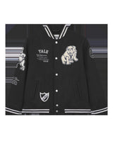 Les Deux Kids Black/Black Yale Wool Varsity Jacket KIDS