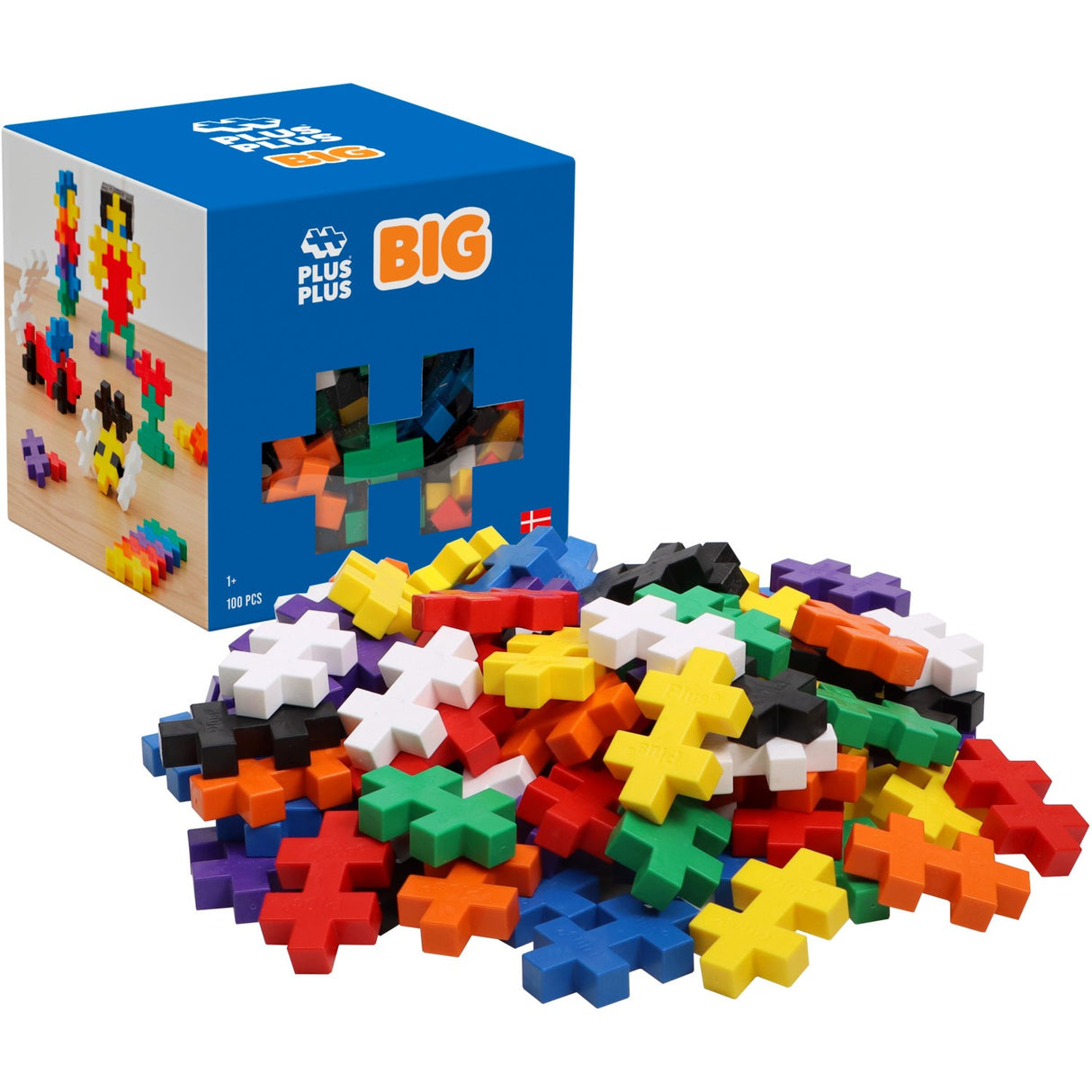 Plus-Plus BIG Basic Mix / 100 Pcs