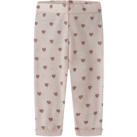 Lil'Atelier Morganite Heart Nbfnoel Nia Wool Slim Leggings Lil Noos