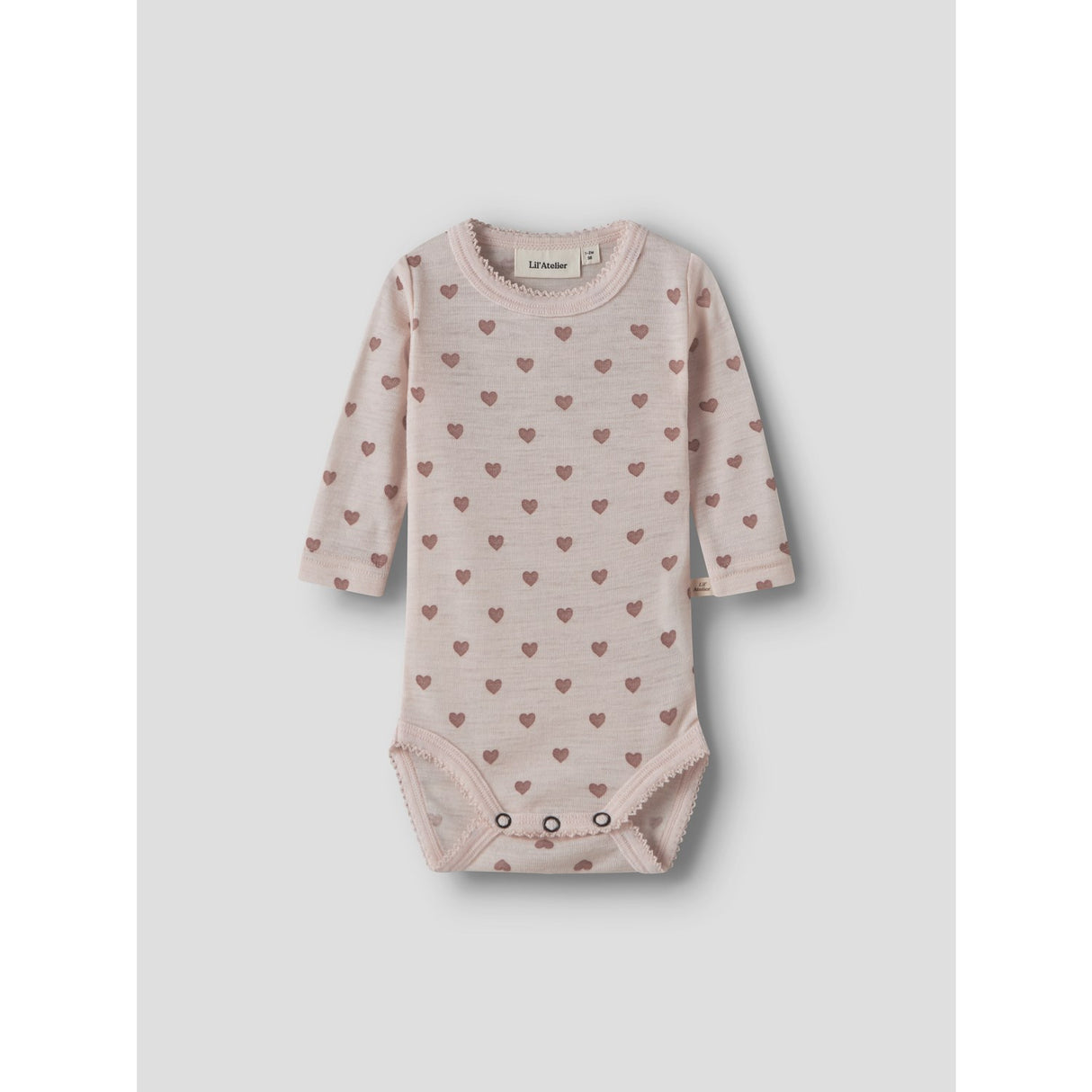 Lil'Atelier Morganite Heart Nbfnoel Nia Wool Ls Slim Body Lil Noos