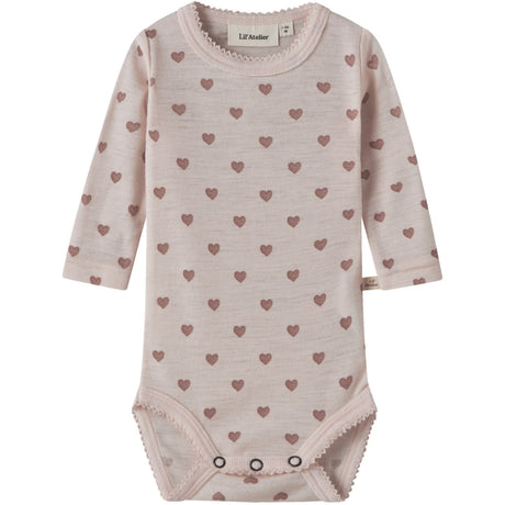 Lil'Atelier Morganite Heart Nbfnoel Nia Wool Ls Slim Body Lil Noos