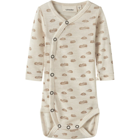 Lil'Atelier Turtledove Cloud Nbnnalu Wo/Mo Ls Slim Wrap Body Lil