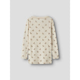Lil'Atelier Turtledove Flower Nmfnalu Wo/Mo Ls Slim Top Lil