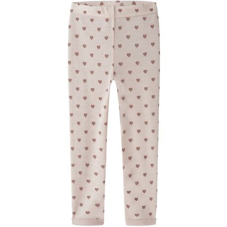 Lil'Atelier Morganite Heart Nmfnoel Nia Wool Slim Leggings Lil