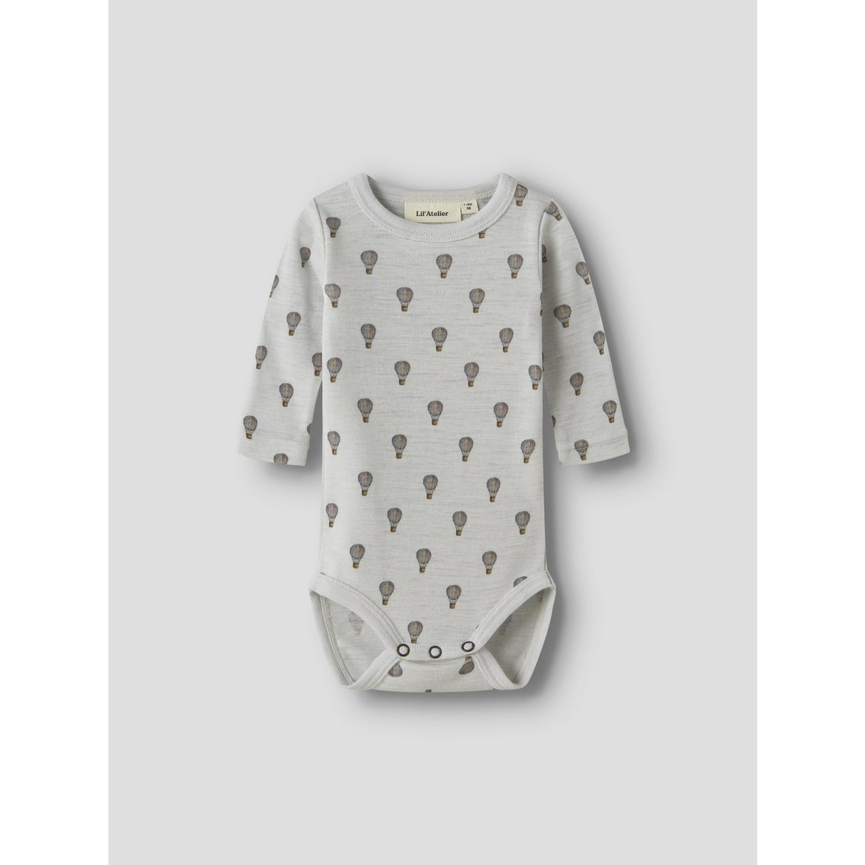 Lil'Atelier Oyster Mushroom Airbaloon Nbmnoel Nor Wool Ls Slim Body Lil