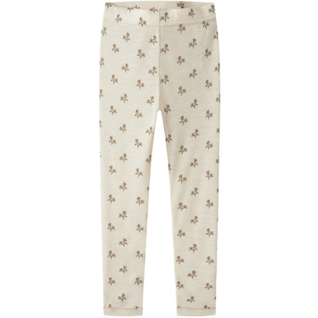 Lil'Atelier Turtledove Flower Nmfnalu Wo/Mo Slim Leggings Lil