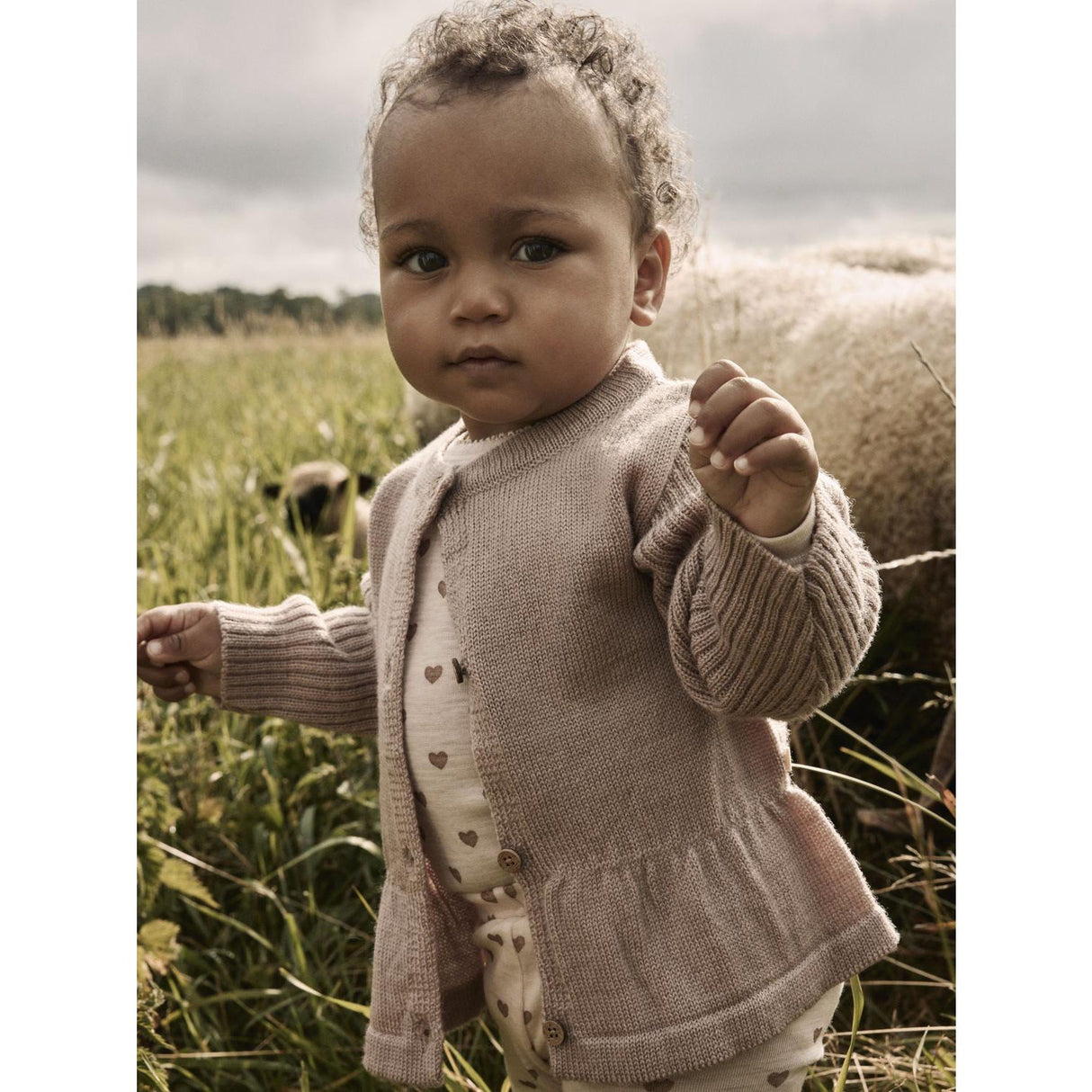 Lil'Atelier Fawn Nbfnomo Nia Wool Ls Knit Card Lil