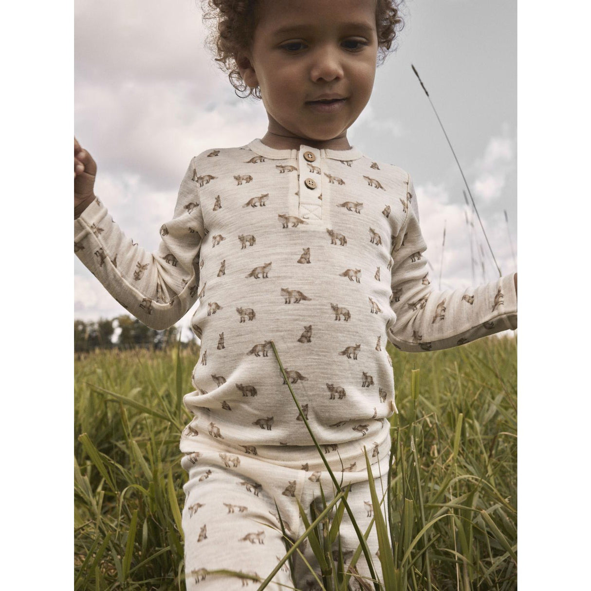 Lil'Atelier Turtledove Fox Nmmnalu Wo/Mo Ls Slim Top Lil