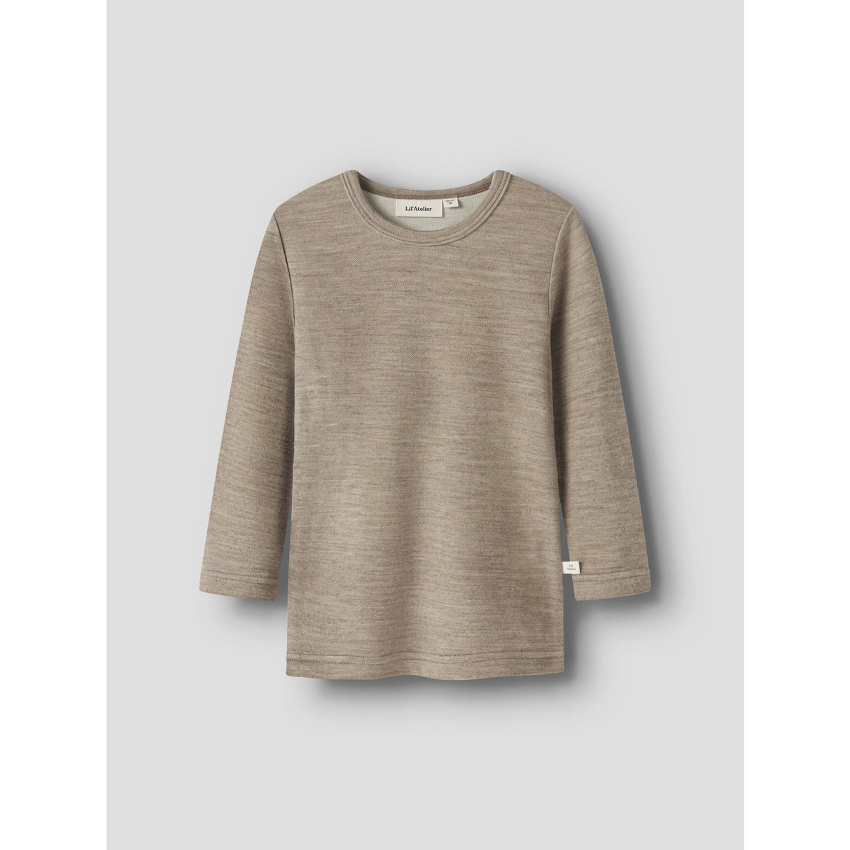 Lil'Atelier Sepia Tint Melange Nmnnilo Wo/Mo Ls Slim Top Lil