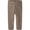Lil'Atelier Sepia Tint Melange Nbnnester Wool Slim Leggings Lil