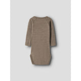 Lil'Atelier Sepia Tint Melange Nbnnester Wool Ls Slim Body Lil