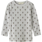 Lil'Atelier Oyster Mushroom Nmmnoel Nor Wool Ls Slim Top Lil