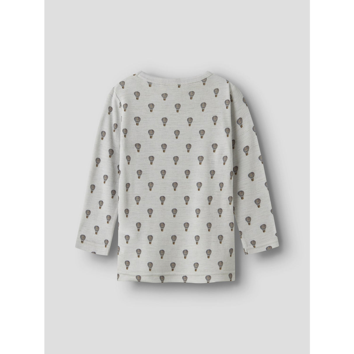 Lil'Atelier Oyster Mushroom Nmmnoel Nor Wool Ls Slim Top Lil