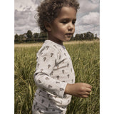 Lil'Atelier Oyster Mushroom Nmmnoel Nor Wool Ls Slim Top Lil