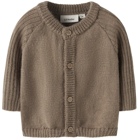 Lil'Atelier Sepia Tint Nbmnomo Noa Wool Ls Knit Card Lil