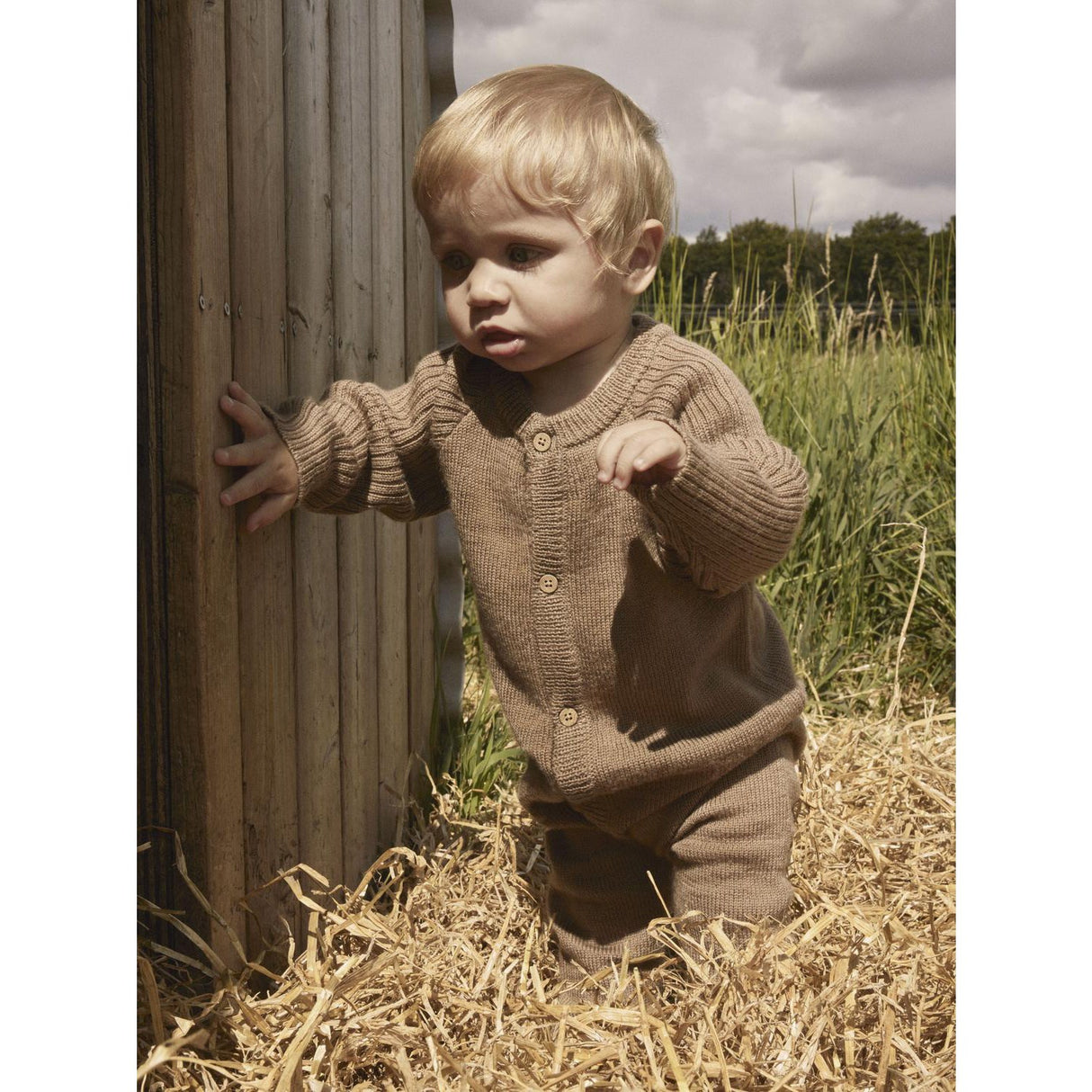 Lil'Atelier Sepia Tint Nbmnomo Noa Wool Ls Knit Suit Lil