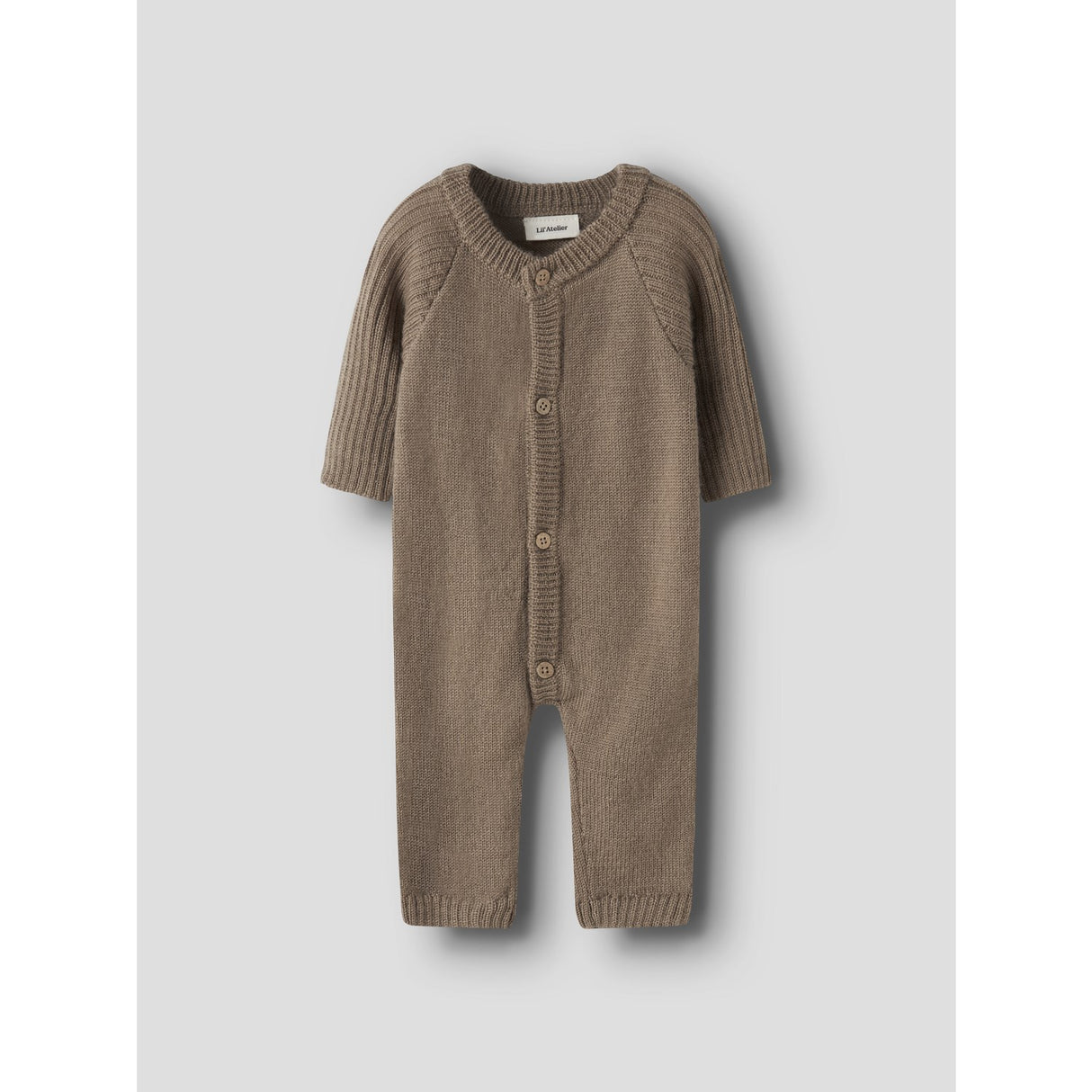 Lil'Atelier Sepia Tint Nbmnomo Noa Wool Ls Knit Suit Lil