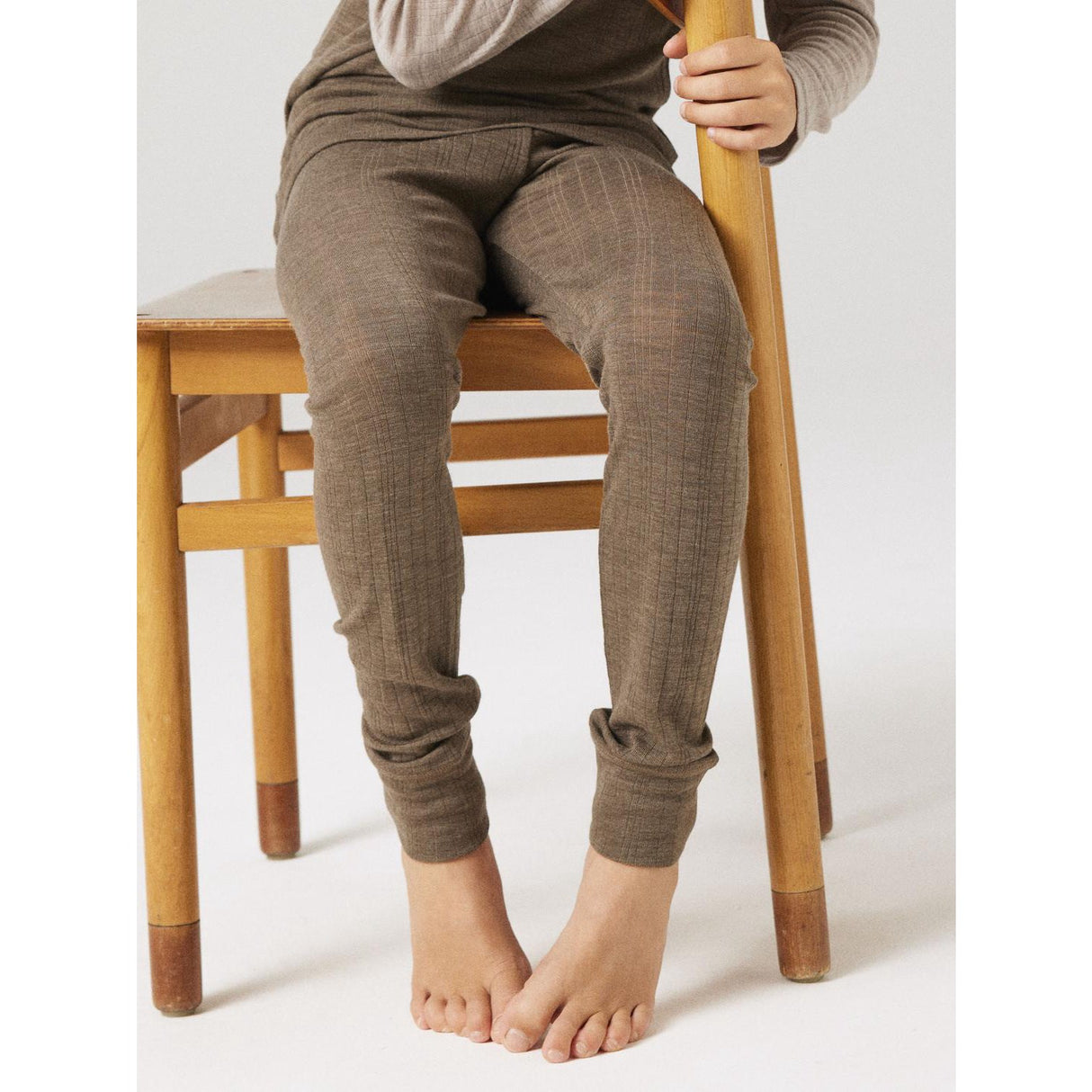 Name It Morel Nkmwang Wool Needle Longjohn Solid