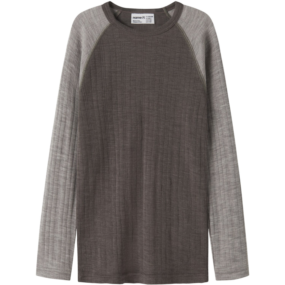 Name It Morel Satellites Sleeves Nkmwang Wool Needle Ls Top Solid