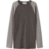 Name It Morel Satellites Sleeves Nkmwang Wool Needle Ls Top Solid