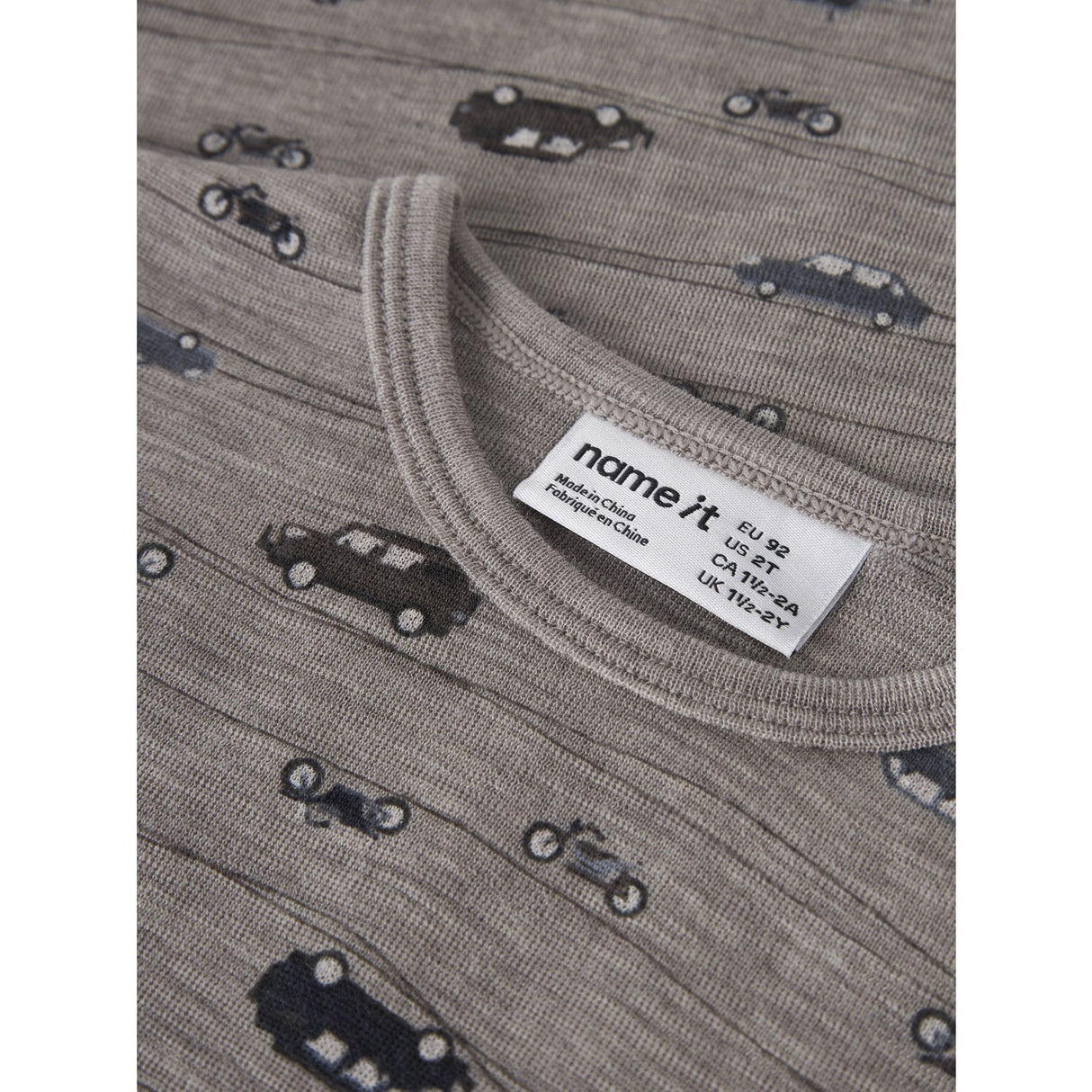 Name It Satellite Highway Nmmwang Wool Rib Ls Top Aop Noos