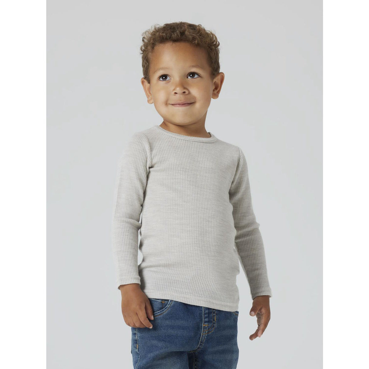 Name It Satellite Nmnwax Wool Rib Ls Top Noos