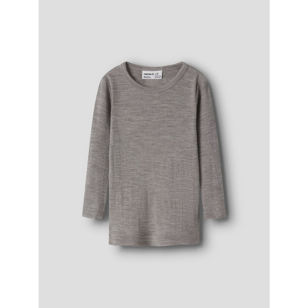 Name It Satellite Nmnwax Wool Rib Ls Top Noos