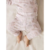 Name It Violet Ice Flowers And Leafs Nbfwang Wool Needle Leggings Noos
