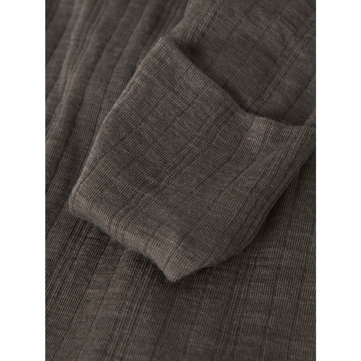 Name It Morel Nbmwang Wool Needle Nightsuit Solid