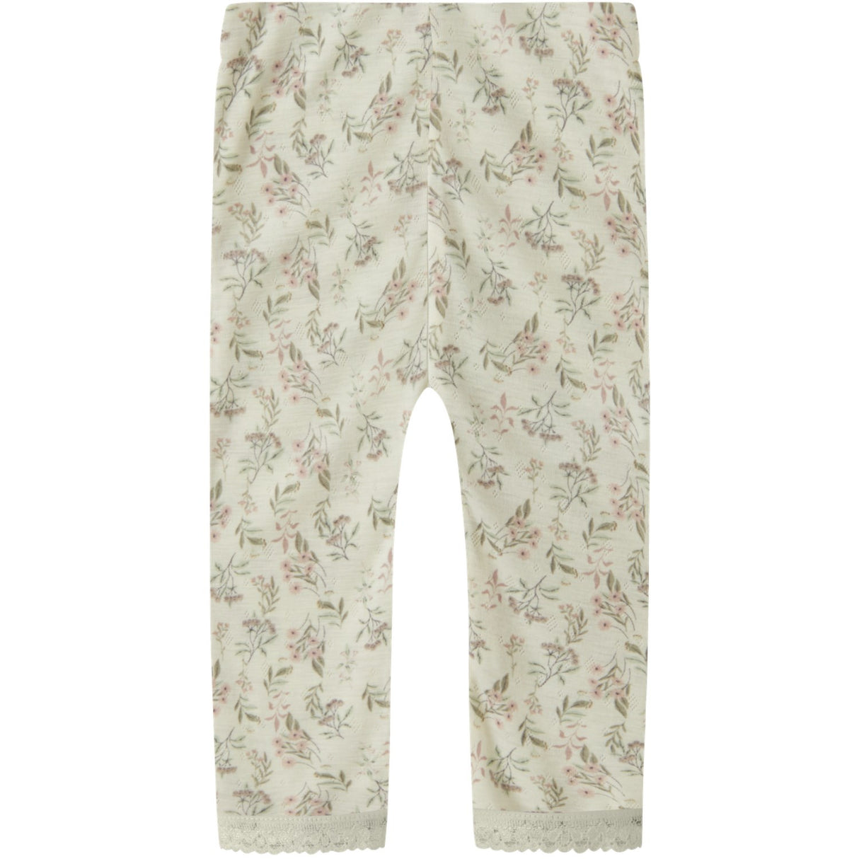 Name It Snow White Flowers And Leafs Nbfwang Wool Needle Leggings Noos