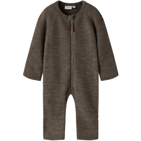 Name It Morel Nbnwmino Wool Bru Ls Suit Noos