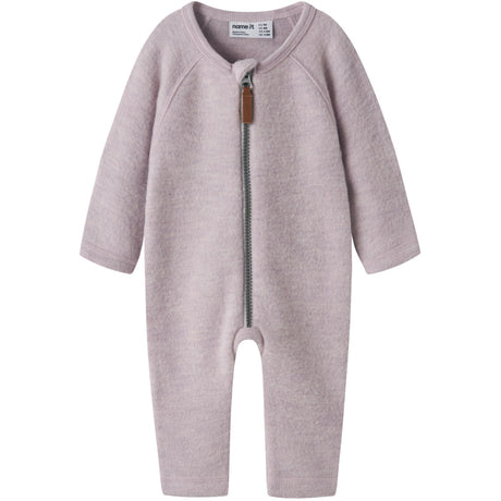 Name It Violet Ice Nbfwmino Wool Bru Ls Suit