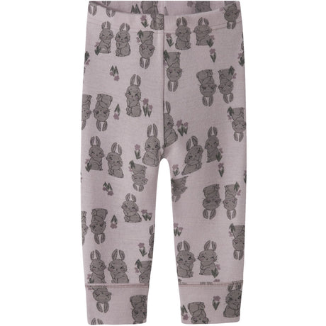 Name It Violet Ice Bunnies Nbfwillow Wool Leggings