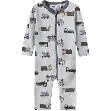 Name It Arctic Ice Animals At Work Nbmwillit Wool Ls Suit