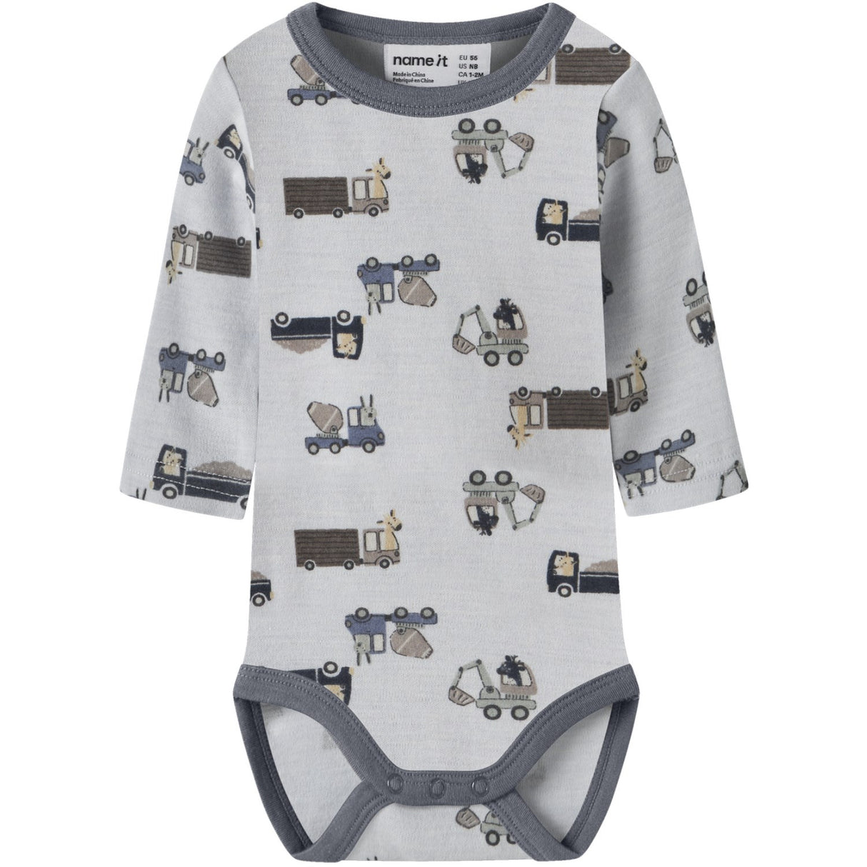 Name It Arctic Ice Animals At Work Nbmwillit Wool Ls Body