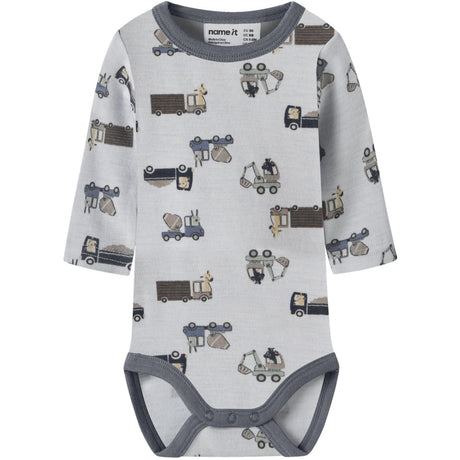 Name It Arctic Ice Animals At Work Nbmwillit Wool Ls Body