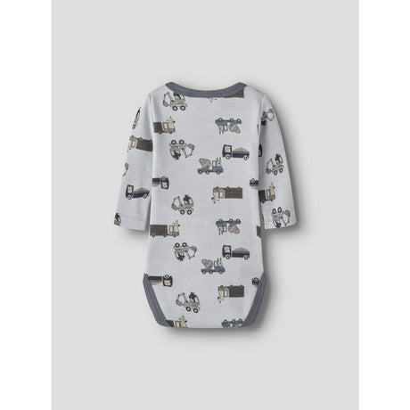 Name It Arctic Ice Animals At Work Nbmwillit Wool Ls Wrap Body