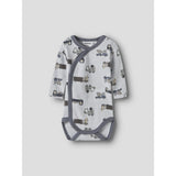 Name It Arctic Ice Animals At Work Nbmwillit Wool Ls Wrap Body