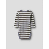 Name It Snow White Morel/Folkstone Gray Nbmwang Wool Needle Ls Body Noos
