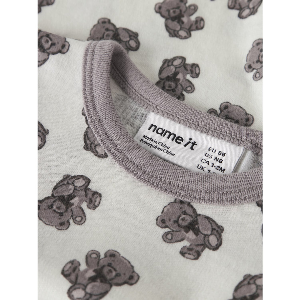 Name It Snow White Teddy Bear Nbnwillu Wool Ls Body